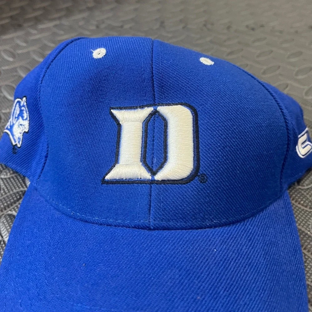 Colosseum Duke Blue Devils Hat Youth Blue Embroidered Adjustable Baseball Cap